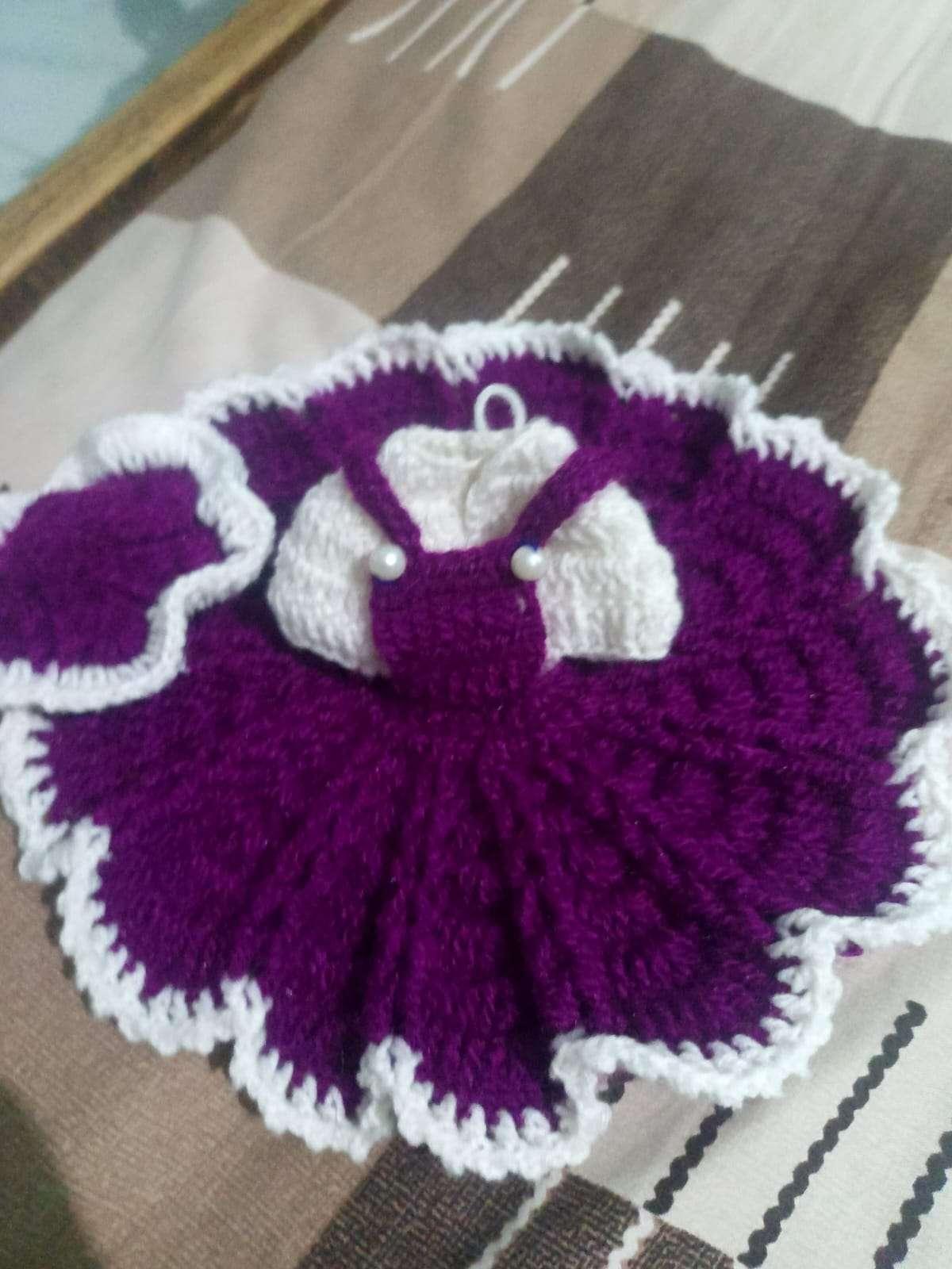 Little Princess Crochet Dress
Violet Bloom Baby Dress - Image 1